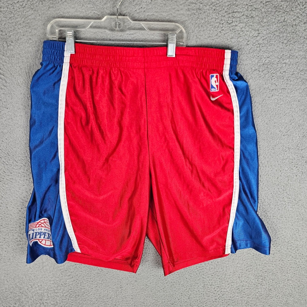 Nike Team Basketball Shorts Mens XL LA Clippers NBA Athletic Mesh Vintage Style